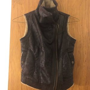Bar III Boys Faux Leather Vest Size S